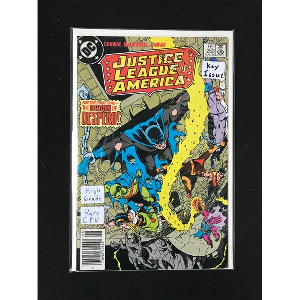 DC COMICS NO.253 JUSTICE LEAGUE OF AMERICA