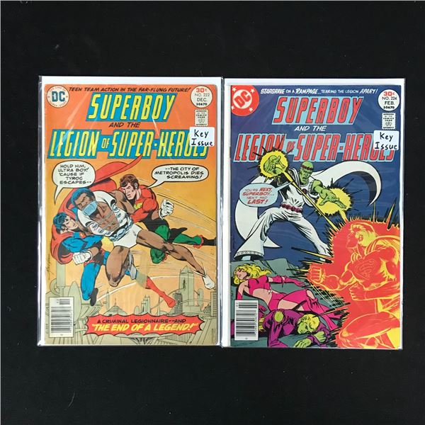 LOT OF 2 SUPERBOY AND THE LEGION OF SUPER HEROES (DC COMICS)