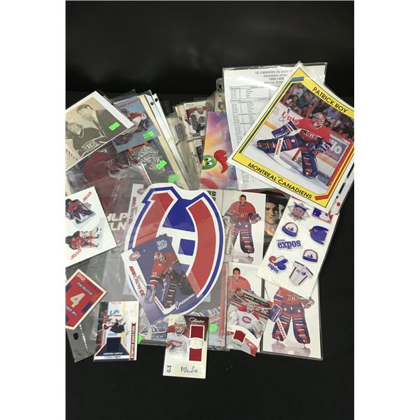 VINTAGE MONTREAL CANADIANS COLLECTIBLES LOT