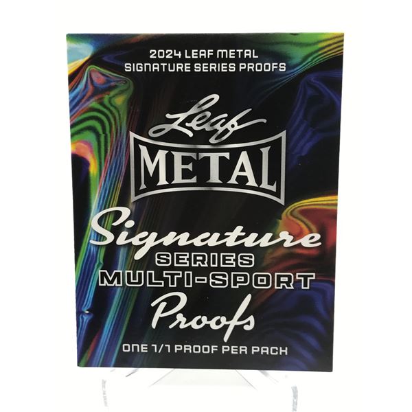 2024 LEAF METAL SERIES MULTI-SPORT PROOFS - ONE 1/1 PROOF PER PACK