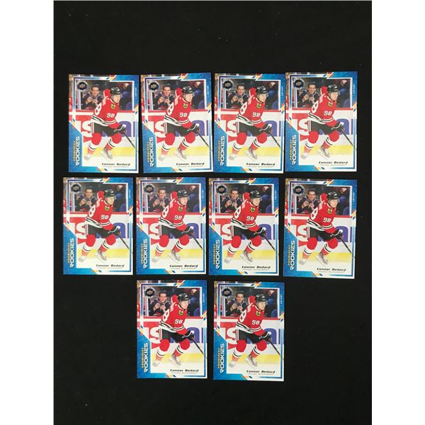LOT OF 10 CONNOR BEDARD UPPER DECK ROOKIE HOCKEY CARDS