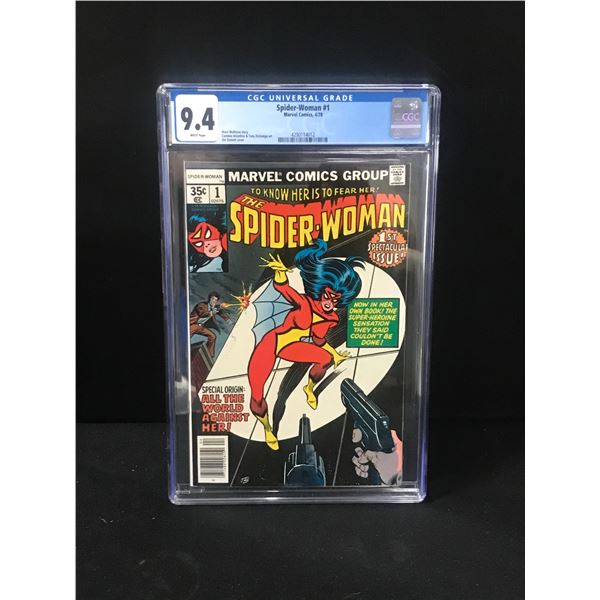 MARVEL COMIC SNO.1 THE SPIDERWOMAN CGC GRADED 9.4