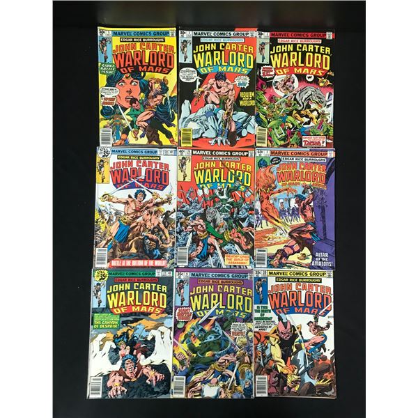 LOT OF 9 WARLORD COMICS (MARVEL COMICS)