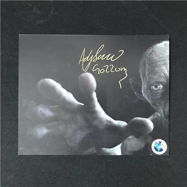 ANDY SERKIS SIGNED "GOLLUM" FROM LOTR 8X10 PHOTO (WWOC COA)