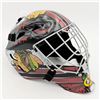 Image 1 : ED BELFOUR SIGNED "THE EAGLE" CHICAGO BLACKHAWKS HELMET (FROZEN POND COA)