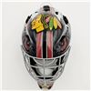 Image 3 : ED BELFOUR SIGNED "THE EAGLE" CHICAGO BLACKHAWKS HELMET (FROZEN POND COA)