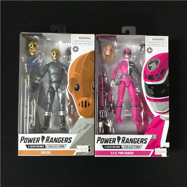 LOT OF 2 UNOPENED POWER RANGERS - ZEO COG & S.P.D. PINK RANGER
