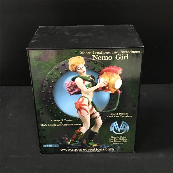 MOORE CREATIONS HAND PAINTED PORCELAIN NEMO GIRL STATUE