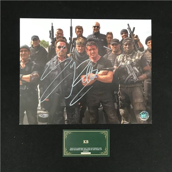 SYLVESTER STALLONE SIGNED "THE EXPENABLES" 8X10 PHOTO (KB AUTHENTICS COA)