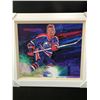 Image 1 : DAVID LLOYD GLOVER ORGINAL 1 OF 1 PAINTING MULTI SIGNED WITH COA 30 X 30 WAYNE GRETZKY