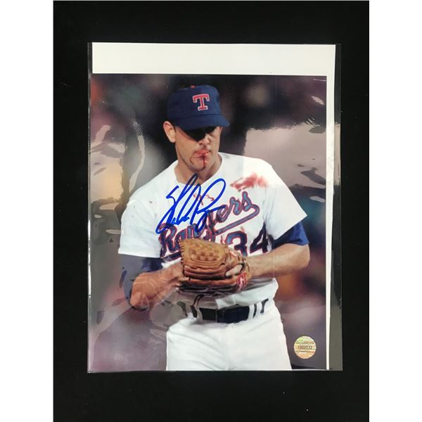 NOLAN RYAN SIGNED TEXAS RANGERS 8X10 PHOTO (ELITE AUTHENTICATION COA)