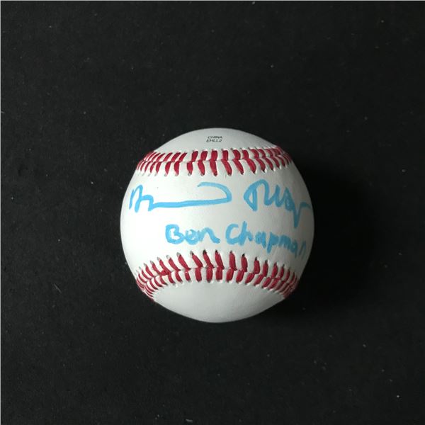 ALLAN TUDYK SIGNED AND INSCRIBED BEN CHAPMAN 42 BASEBALL (WWOC COA)