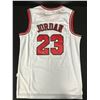 Image 1 : MICHAEL JORDAN SIGNED WHITE CHICAGO BULLS JERSEY (UPPER DECK COA)