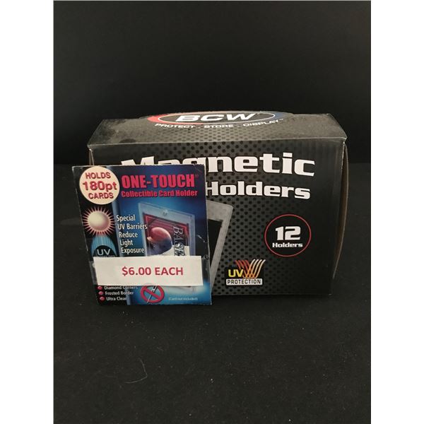 SEALED BOX OF 180PT ONE TOUCH MAGNETIC CARD HOLDERS