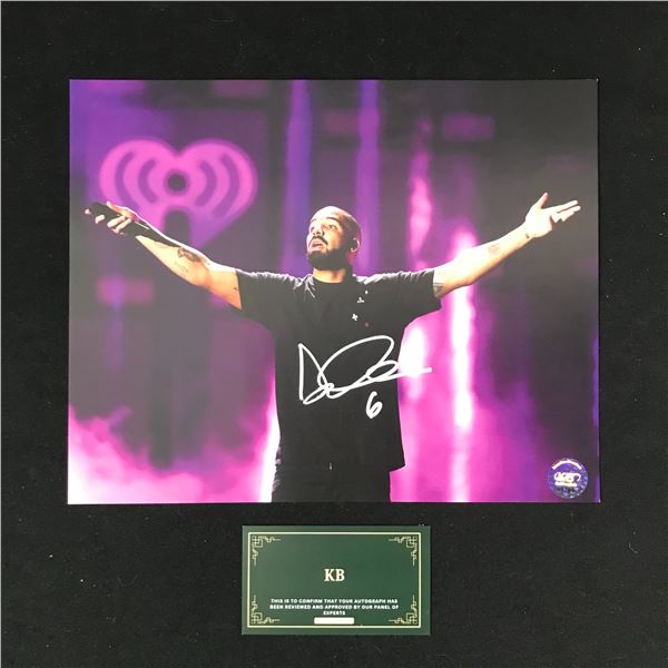 DRAKE SIGNED 8X10 PHOTO (KB AUTHENTICS COA)