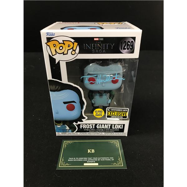TOM HIDDLESTON SIGNED "FROST GIANT LOKI" FUNKO POP! (KB AUTHENTICS COA)