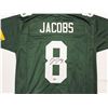Image 2 : Josh Jacobs Authentic Signed Green Pro Style Jersey Autographed BECKETT