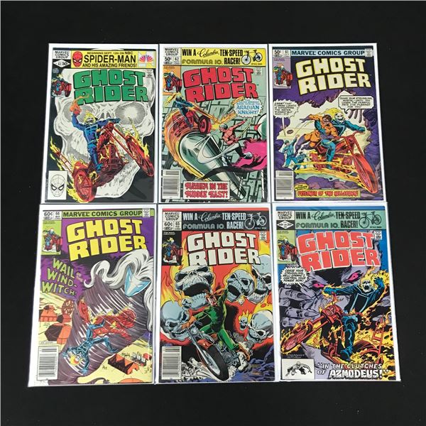 LOT OF 6 GHOST RIDER COMICS (MARVEL COMICS)