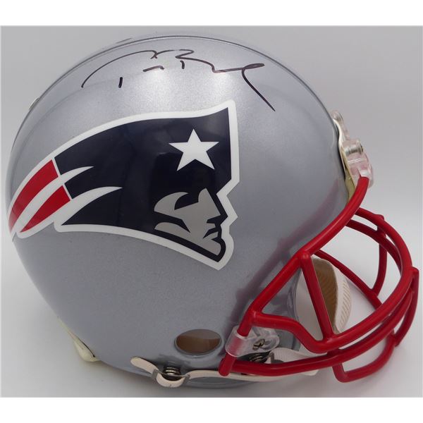 TOM BRADY SIGNED PATRIOTS HELMET FANATICS COA