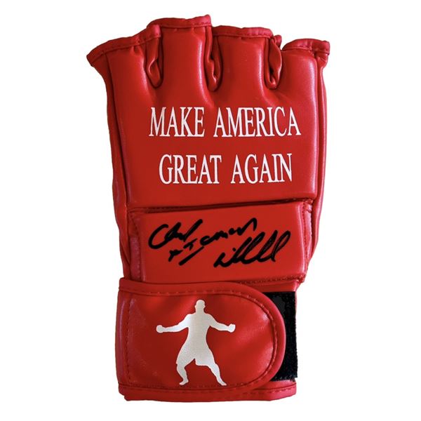 CHUCK LIDELL SIGNED MAGA UFC GLOVE (JSA COA)