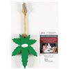Image 2 : TOMMY CHONG SIGNED MARIJUANA LEAF GUITAR (JSA COA)