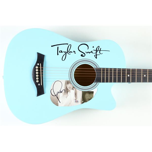 TAYLOR SWIFT SIGNED ACOUSTIC GUITAR (PSA COA)