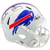 Image 1 : JIM KELLY, THERMAN THOMAS, ANDRE REED SIGNED BILL FULL SIZE HELMET (BECKETT COA)