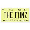 Image 1 : HENRY WINKLER SIGNED "THE FONZ" 1957 LICENSE PLATE (SCHWARTZ SPORTS COA)