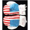 Image 2 : MIKE TYSON SIGNED TEAM USA BOXING GLOVES IN DISPLAY (BECKETT COA)