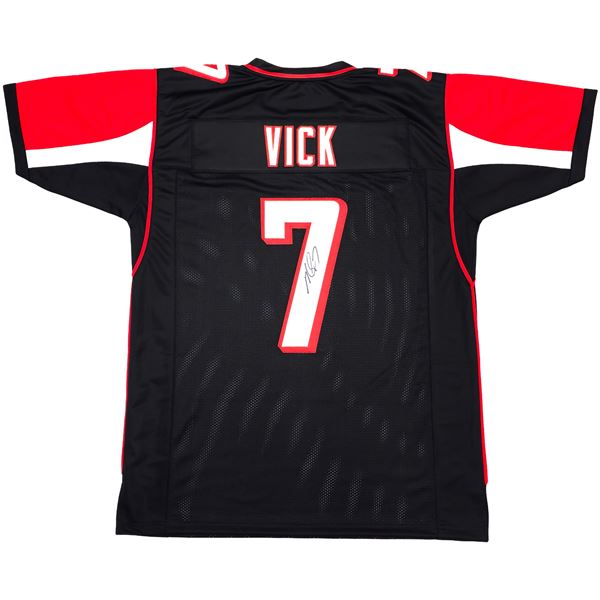 Michael Vick Signed Atlanta Falcons Black Jersey (Beckett COA)