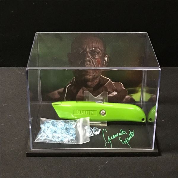 GIANCARLO ESPOSITO SIGNED BREAKING BAD "BLUE METH" COLLECTIBLE BOX (WWOC COA)