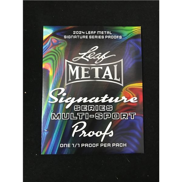 2024 LEAF METAL SERIES MULTI-SPORT PROOFS - ONE 1/1 PROOF PER PACK