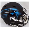 Image 2 : Christian McCaffrey Autographed Carolina Panthers Full Size Speed Replica Helmet (Scuff) BECKETT