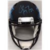 Image 3 : Christian McCaffrey Autographed Carolina Panthers Full Size Speed Replica Helmet (Scuff) BECKETT