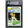 Image 1 : RICKEY HENDERSON SIGNED ROOKIE 1980 TOPPS BECKETT