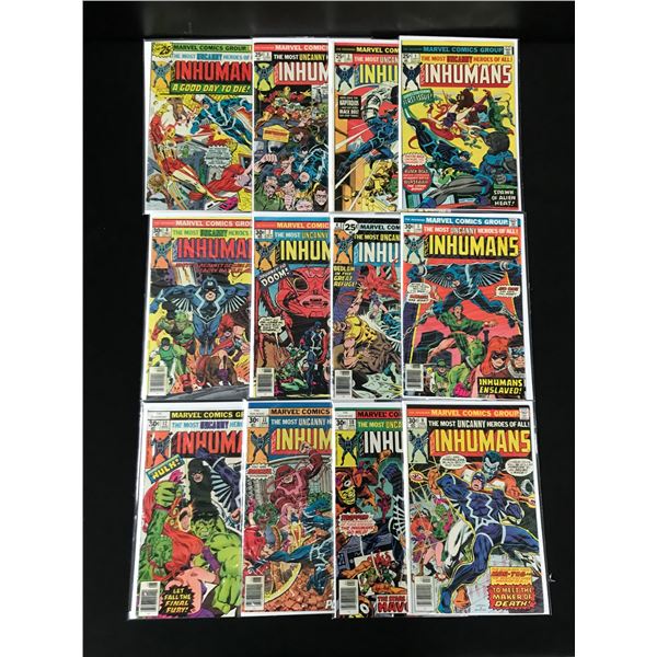 LOT OF 12 INHUMANS COMICS (MARVEL COMICS)