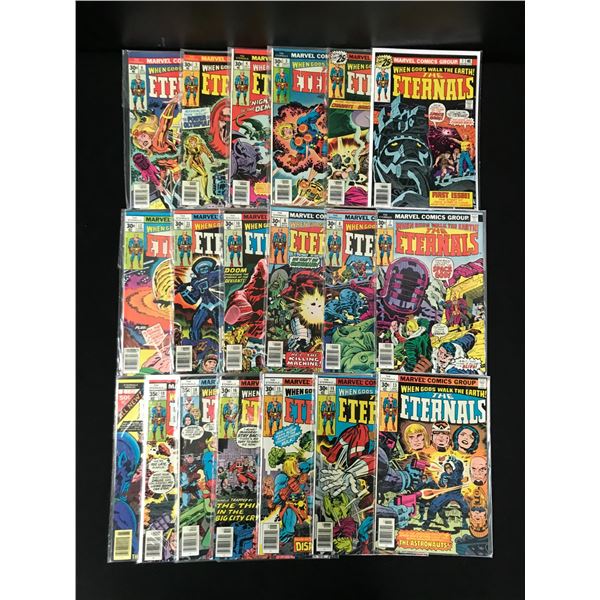 LOT OF 19 THE ETERNALS COMICS (MARVEL COMICS)