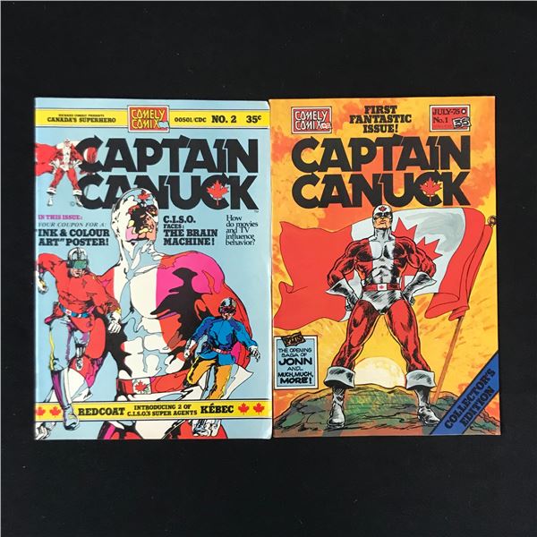LOT OF 2 CAPTAIN CANUCK COMICS (COMELY COMIX)