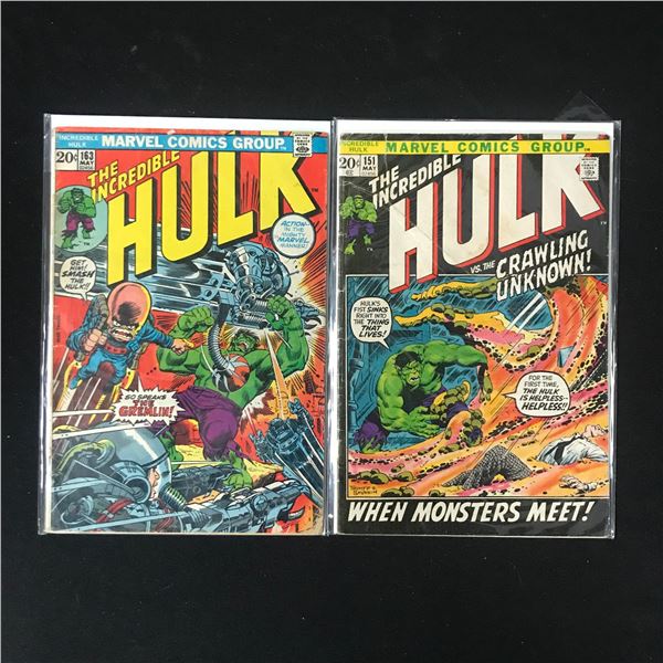 LOT OF 2 THE INCREDIBLE HULK COMICS (MARVEL COMICS)