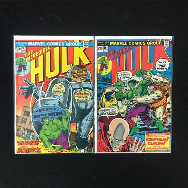 LOT OF 2 THE INCREDIBLE HULK COMICS (MARVEL COMICS)