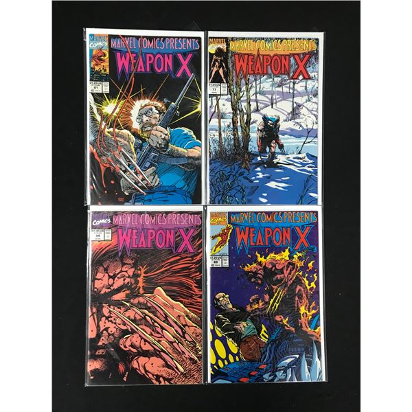 LOT OF 4 WEAPON X COMICS (MARVEL COMICS)