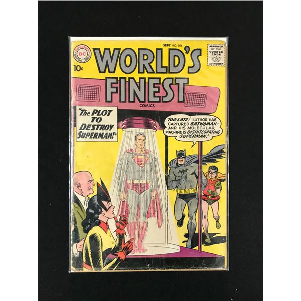 DC COMCIS NO.104 WORLD'S FINEST