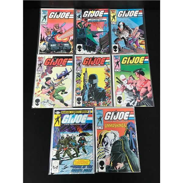 LOT OF 8 G.I. JOE COMICS (MARVEL COMICS)