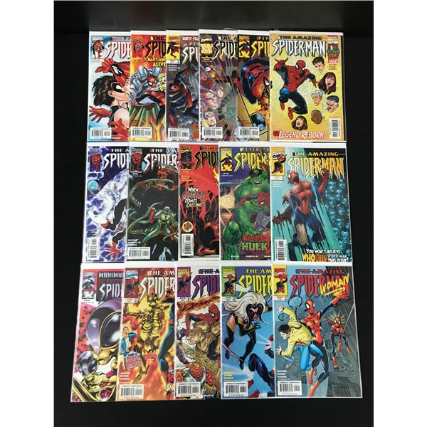 LOT OF 16 SPIDERMAN COMICS (MARVEL COMICS)