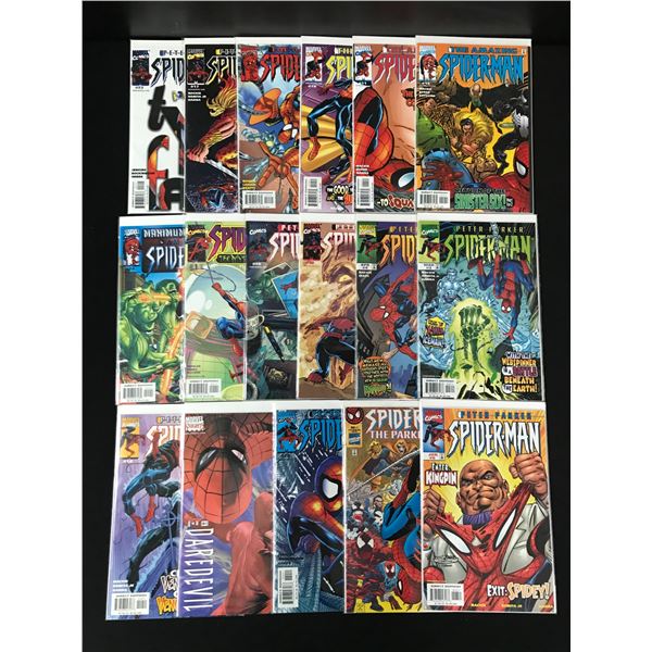 LOT OF 17 SPIDERMAN COMICS (MARVEL COMICS)