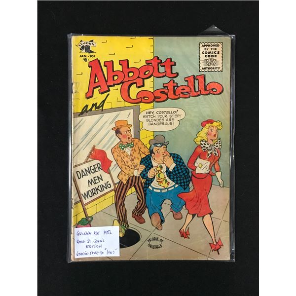 ST. JOHN COMICS ABBOTT AND COSTELLO