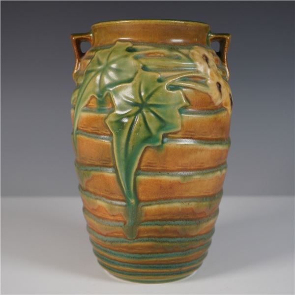 Roseville Pottery Ceramic Vase, Luffa