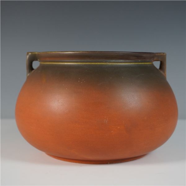 Roseville Pottery Rosecraft Matte Glaze Handled Bowl