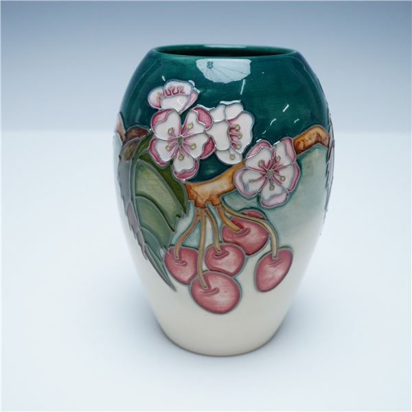 Moorcroft Pottery Vase, Cherry Blossom Design