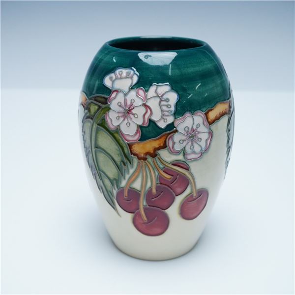 Moorcroft Pottery Vase, Cherry Blossom Design